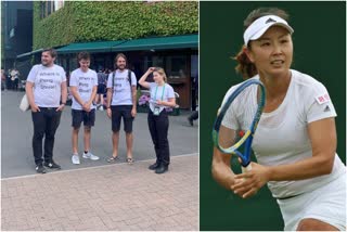 where is Peng Shuai  പെങ് ഷുവായി എവിടെ  Peng Shuai demonstrators at Wimbledon allege harassment by security staff  പെങ് ഷുവായി തീരോധാനം  Wimbledon 2022  ഫ്രീ ടിബറ്റ് മനുഷ്യാവകാശ സംഘടന  Free Tibet representative Will Hoyles  വിംബിൾഡൺ 2022