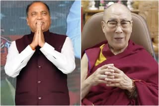 Jairam Thakur congratulates Dalai Lama