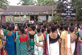 Public protest against wine shop in Goalpara