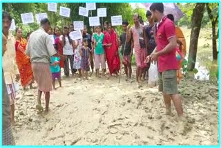 public-protest-against-bad-road-condition-of-badarpur-karimganj