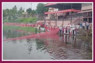 Celebration For Tapi River : તાપી નદીના પ્રાગટ્ય દિવસે સુરતમાં અર્પણ થઇ અધધ લાંબી ચૂંદડી