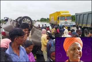 Sri Shivalingeshwar Swamijis car accident at dharwad