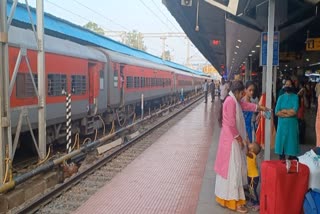 Train operations affected due to traffic and power block in Salem Division of South Eastern Railway