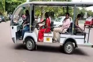 battery powered vehicles at vims Hospital