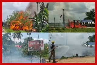 Fire breakout at Kamargaon