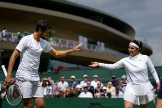 വിംബിൾഡൺ 2022  Wimbledon 2022  Sania Mirza bids adieu to Wimbledon with semifinal loss in mixed doubles  വിംബിള്‍ഡണിനോട് വിടപറഞ്ഞ് സാനിയ  Trailblazing Indian tennis star Sania Mirza  Mirza and her Croatian partner Mate Pavic