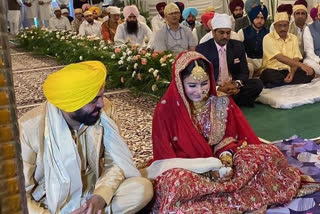 Punjab CM bhagwant Mann wedding pictures