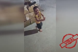 Video of a child playing Garba goes viral