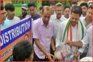 APCC president Bhupen Bora visited flood affected area of Badarpur at Karimganj