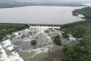 The water storage in four dams at Khadakwasla project increased by 5.45 TMC