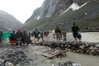 cloud burst at Amarnath Cave