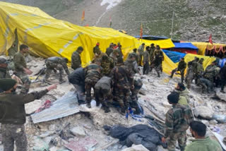 Cloudburst at Amarnath Cave