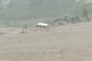 Car Washed Away in Flood Video