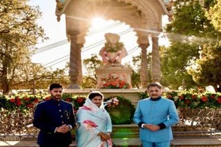 Sambhaji Raje Chhatrapati visits tomb of Chhatrapati Rajaram Maharaj