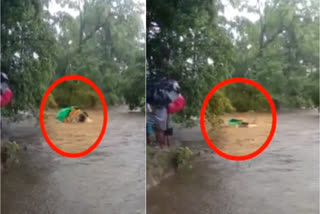 truck washed away in flood