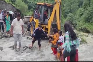 Many culverts collapsed due to heavy rains in Kapkot, dozens of roads closed