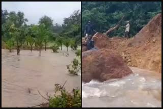 heavy rain leads to problem in shivamogga