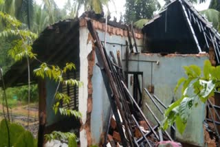 house collapsed due to rain