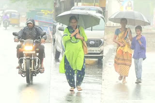 Heavy rains Continuing in Telangana and floods in some villages