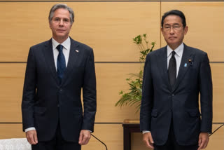 US Secretary of State Antony Blinken and Japanese PM Fumio Kushida