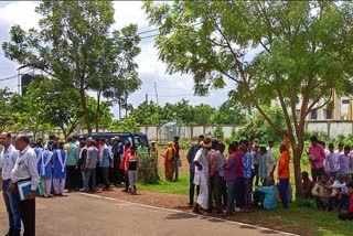 Demonstration in the collectorate for the future of children