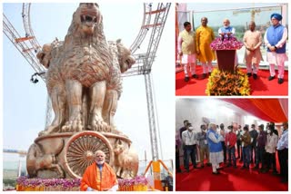 Modi unveiled long bronze National Emblem