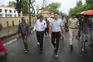 Collector check water logging in bhopal weather update