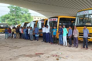 inspection of school buses in dantewada