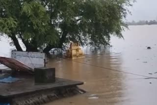 pochamma temple submerged in godavari river andhra pradesh