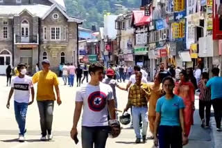 Tourists at Shimla