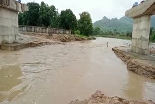 approach bridge of the bypass road in Kanker shed