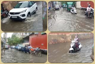 waterlogging-situation-on-rithala-road-after-rain
