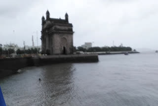 Crowds of tourists at gate of india