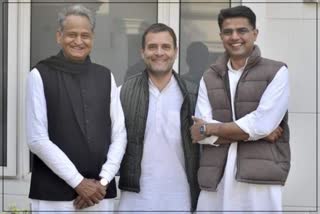 Gehlot, Rahul Gandhi and Pilot