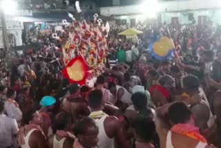 pahandi ritual of lord baladebajiu in kendrapada