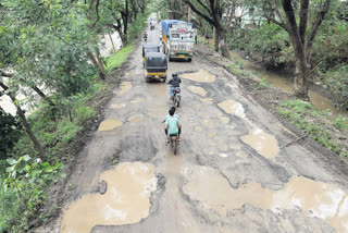 konaseema road ways damaged