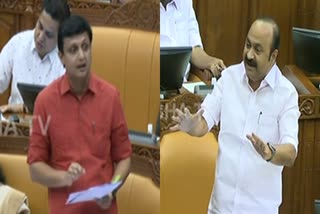 mohammed riyas against vd satheesan  mohammed riyas slams union ministers  kerala assembly session latest  war of words between vd satheesan mohammed riyas  vd satheesan criticise mohammed riyas  വിഡി സതീശന്‍ മുഹമ്മദ് റിയാസ് വാക്‌പോര്  നിയമസഭ സമ്മേളനം പുതിയ വാർത്ത  കേന്ദ്രമന്ത്രിമാരെ വിമര്‍ശിച്ച് മുഹമ്മദ് റിയാസ്  മുഹമ്മദ് റിയാസിനെതിരെ വിഡി സതീശന്‍  ദേശീയപാതയിലെ കുഴികള്‍ മുഹമ്മദ് റിയാസ്  ദേശീയപാത വികസനം വിഡി സതീശന്‍