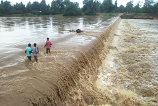 Flood situation due to rain in Kanker