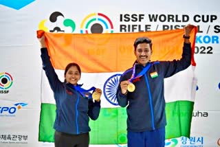 Changwon Shooting World Cup  Shooting World Cup  mehuli ghoh  shahu tuhar  मेहुली घोष  शाहू तुषार  चांगवन शूटिंग विश्व कप  आईएसएसएफ विश्व कप राइफल  खेल समाचार  Sports News