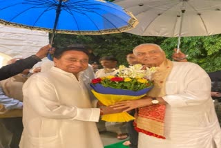 Presidential candidate of United Opposition Yashwant Sinha in Bhopal