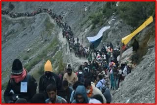 Amarnath Yatra temporarily stopped both sides Phalgam and Baltal due to bad weather