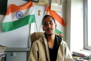 Siddharth reached reached Ladakh by bicycle