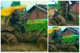 Betul man crushed under tractor