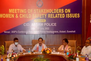 discussion on women and child protection at assam police headquarters in Guwahati