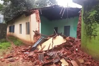 Government school wall collapse