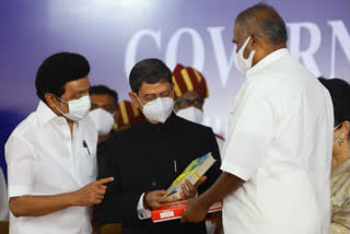 The DMK's party organ 'Murasoli' slams governor RN Ravi of repeatedly indulging in unabashed falsehood. In its editorial, it condemns Ravi for squarely blaming the British for the social evils like caste divisions. It terms Ravi's speech as a blatant attempt to distort history so as to paint a rosy picture about the Aryans and their oppressive social order, reports ETV Bharat's MC Rajan.