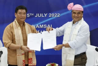 Assam, Arunachal CMs sign pact to resolve decades-old border dispute