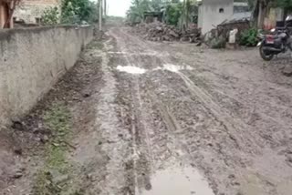 road damge in markabbinahalli village