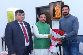 Actor Sudeep meet Union Minister Pralhad Joshi