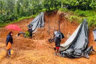 wayanad  construction worker died in a landslide in Wayanad  Wayanad landslide construction worker died  വയനാട് മണ്ണിടിഞ്ഞ് നിർമാണ തൊഴിലാളി മരിച്ചു  വയനാട് മണ്ണിടിച്ചിൽ  വയനാട് മൺതിട്ടയിടിഞ്ഞ് മരണം